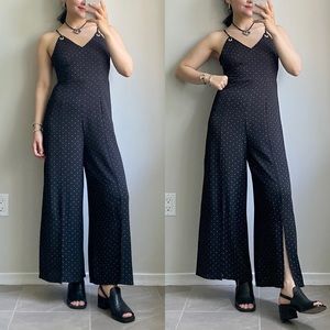 Black Polkadot Jumpsuit